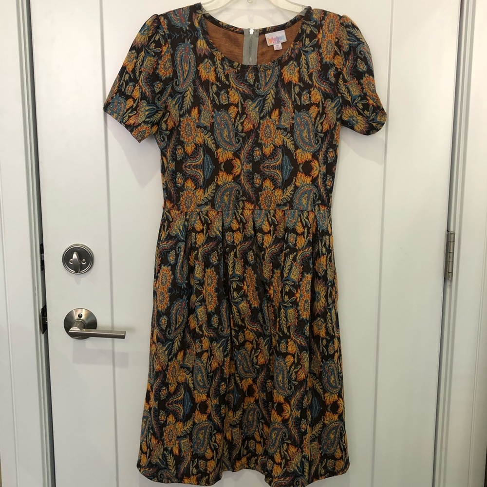 Paisley dress with pockets